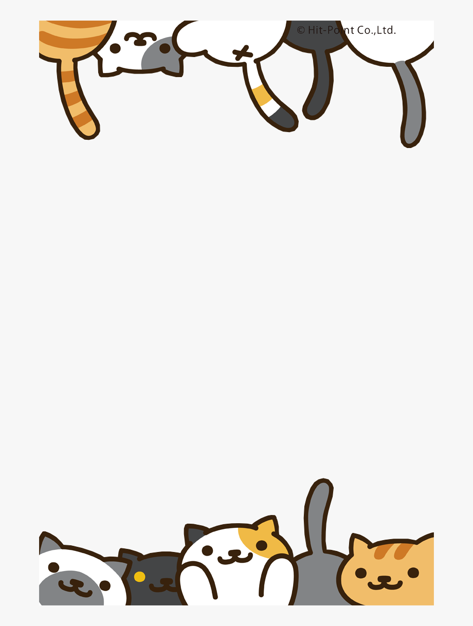 Cartoon Kawaii Cat Wallpaper