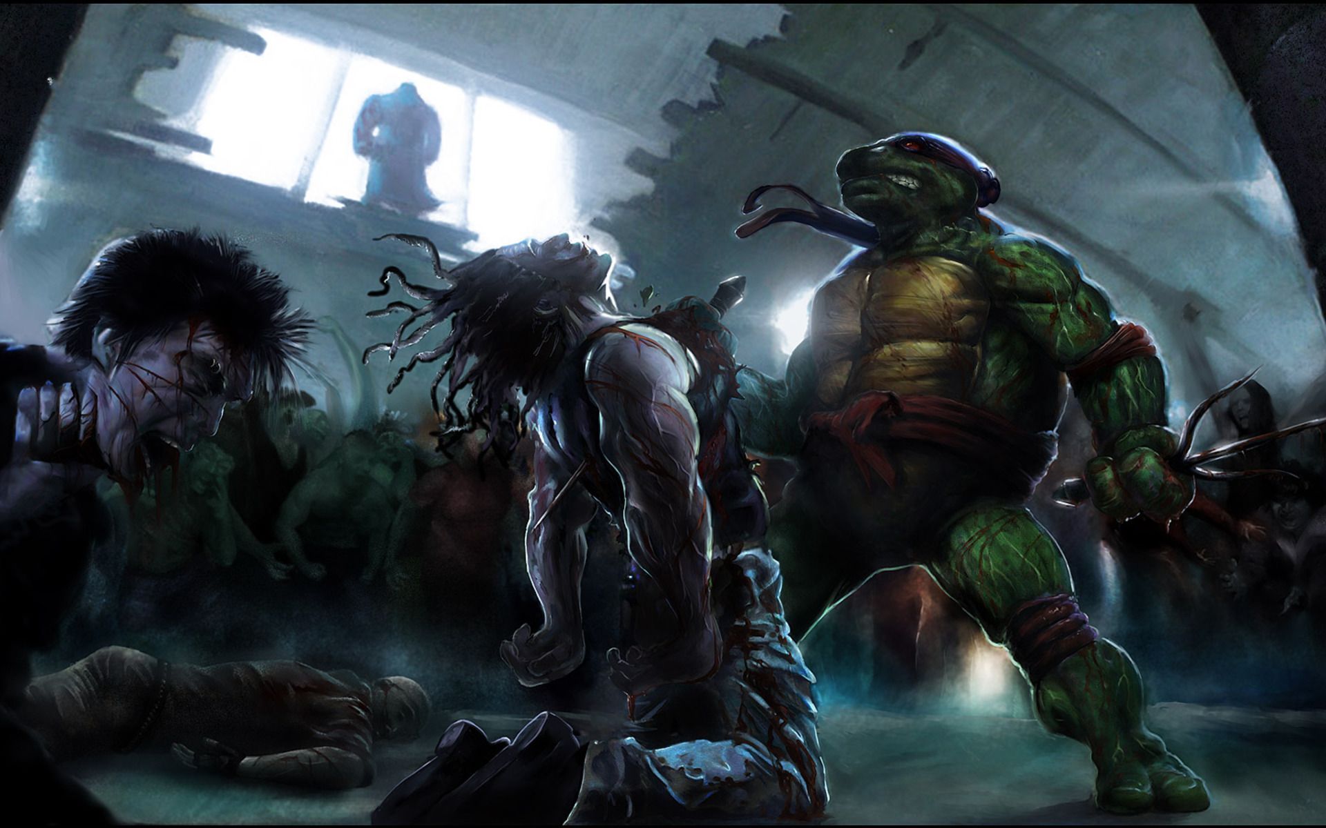 Video Game Cartoon Ninja Wallpaper Famous HD Wallpaper Turtles Raphael HD HD Wallpaper