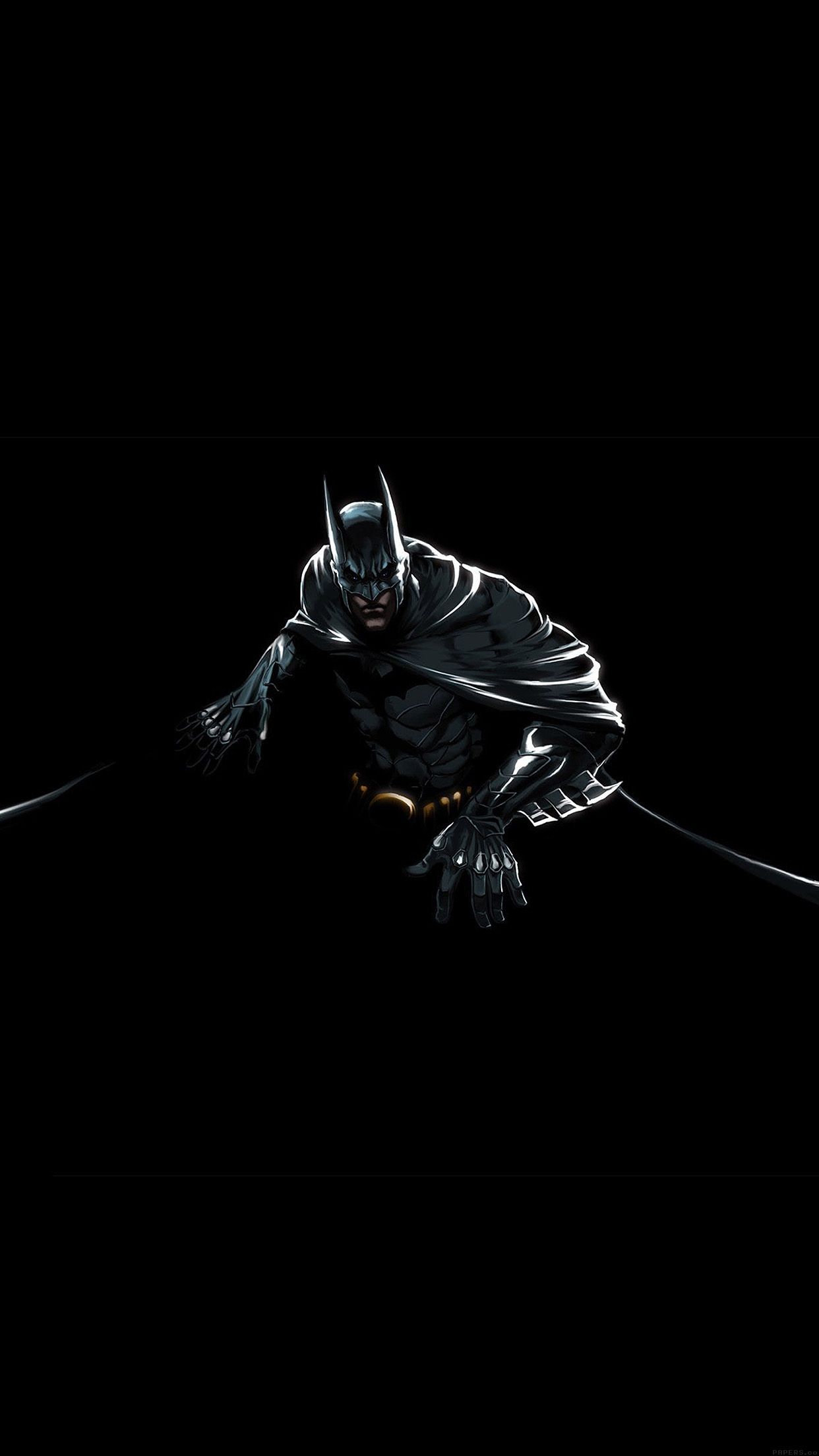 Batman Dark Hero Pose Illust Art