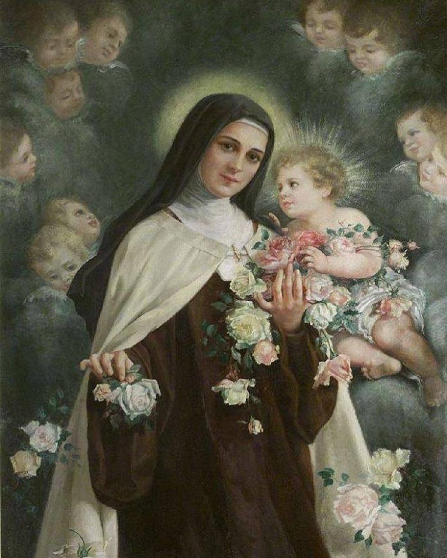 LatinCatholicism™️ on Instagram: “Let us leave nothing, nothing in our heart but Jesus! Theresa of the Child. St therese of lisieux, Child jesus, Lisieux