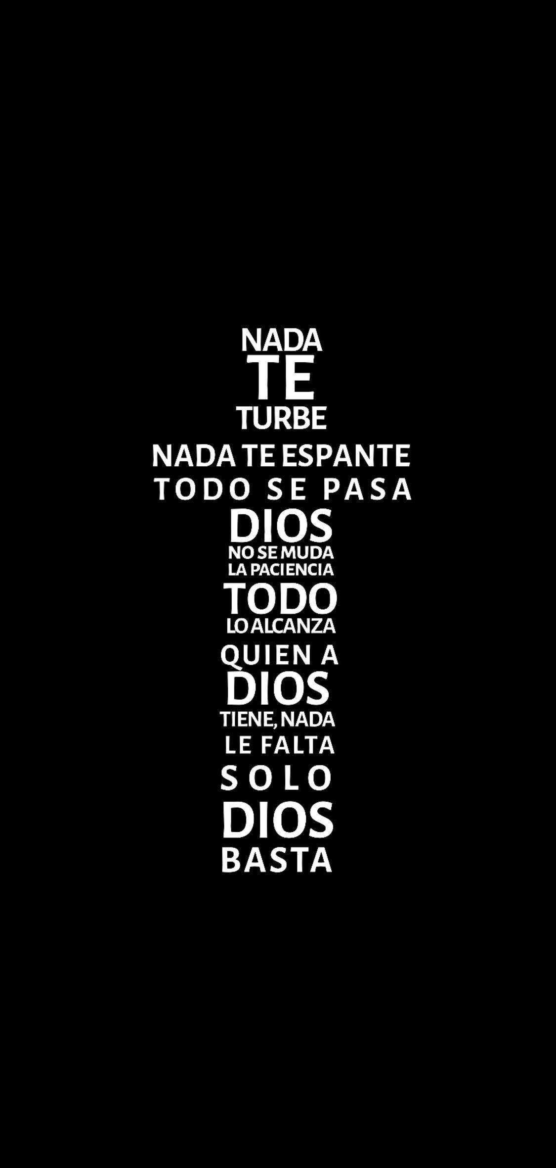 NADA TE TURBE. Quotes, God, Coding
