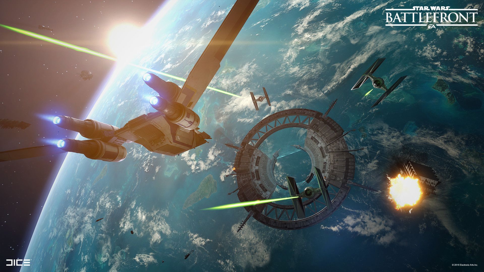 Star Wars Battlefront 2015: Rogue One: Scarif Wing, Carl Palacios. Star Wars Background, Star Wars Ships, Star Wars Battlefront