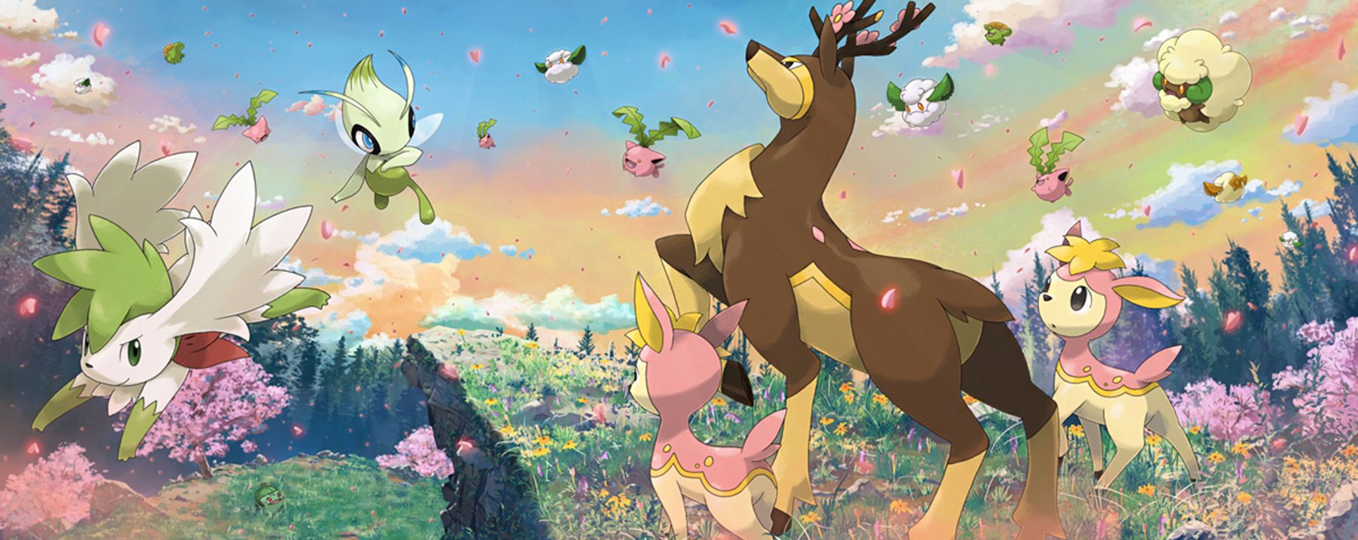 Title Grass Pokemon Anime Pokémon Celebi Grass Wallpaper Grass HD Wallpaper