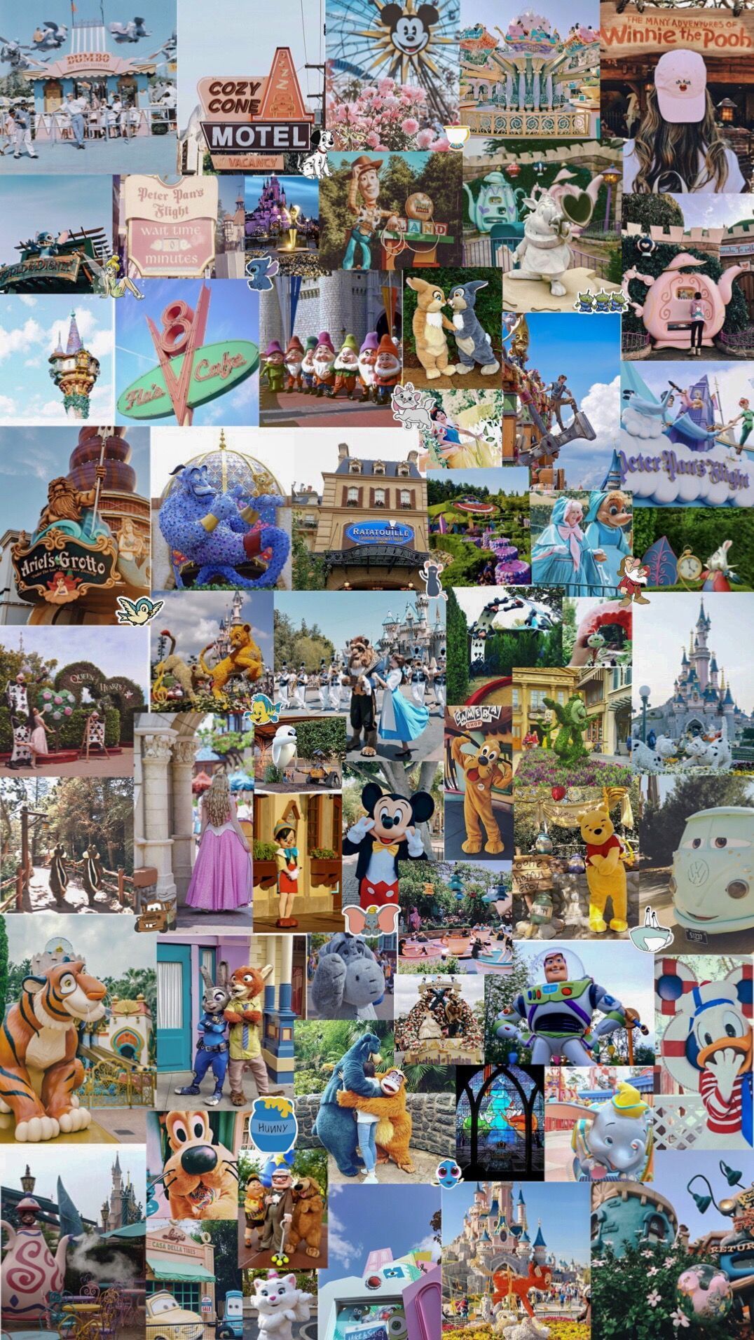 Disney Collage Wallpaper Free Disney Collage Background