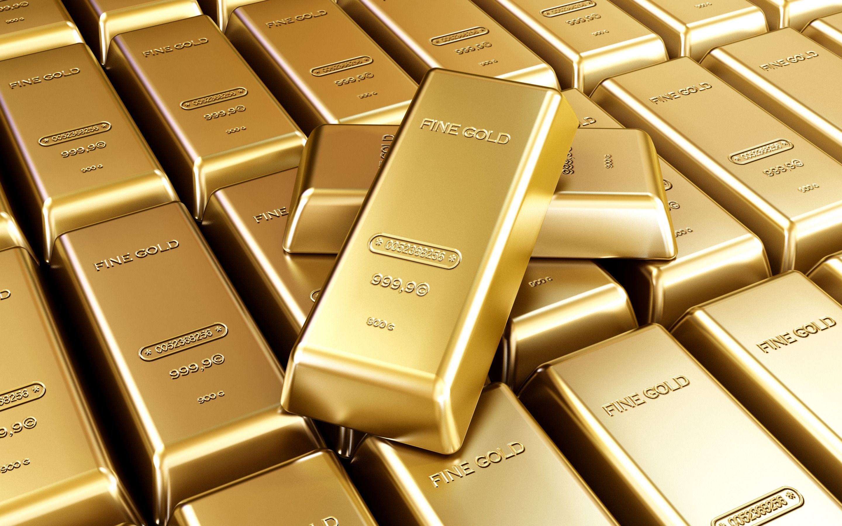 Gold Bars, Gold And Currency Reserves Concepts, 3D Wallpaper & Background Download