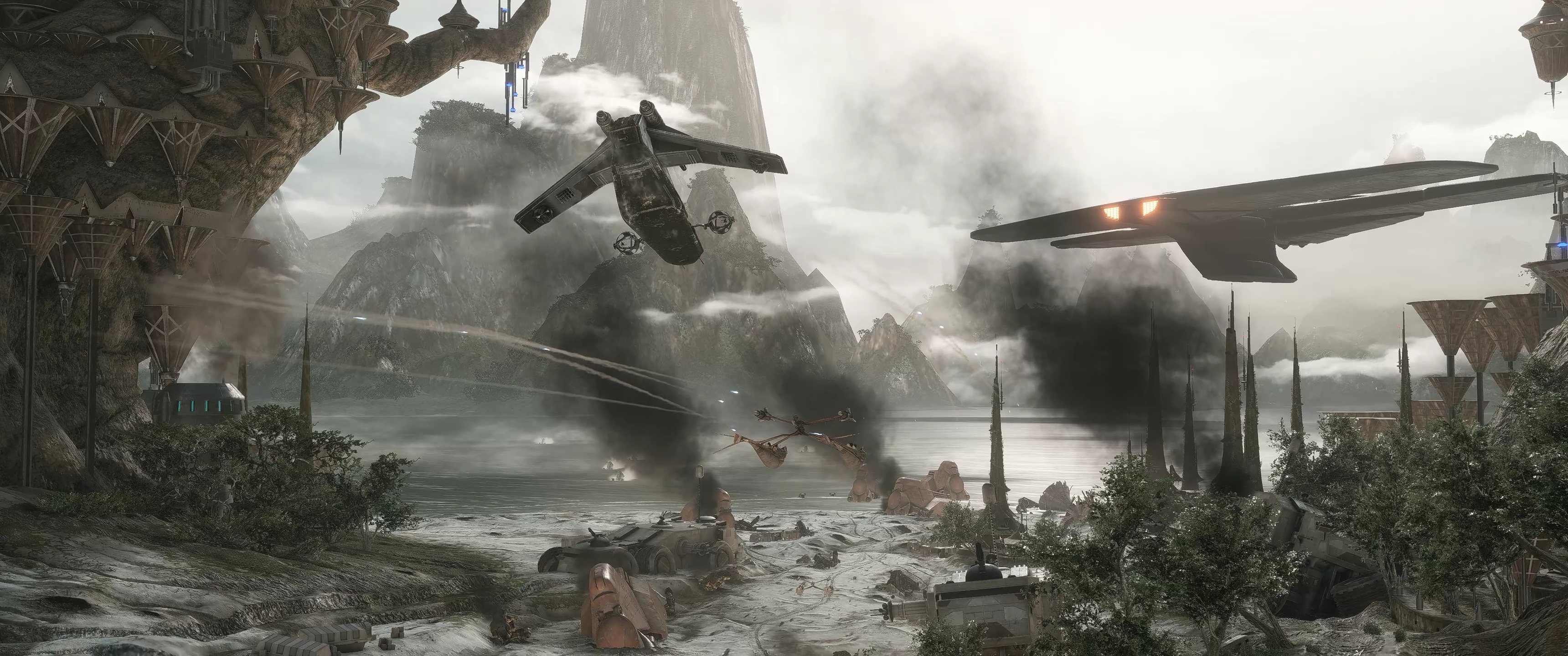 Movie Accurate Cloudy Kashyyyk In Battlefront II