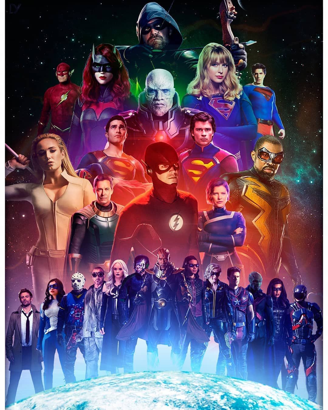 sudumal_Arrowverse page on Instagram: “better than the cw's official poster, What a marvelous Crisis on i. Infinite earths, Dc comics wallpaper, Flash wallpaper