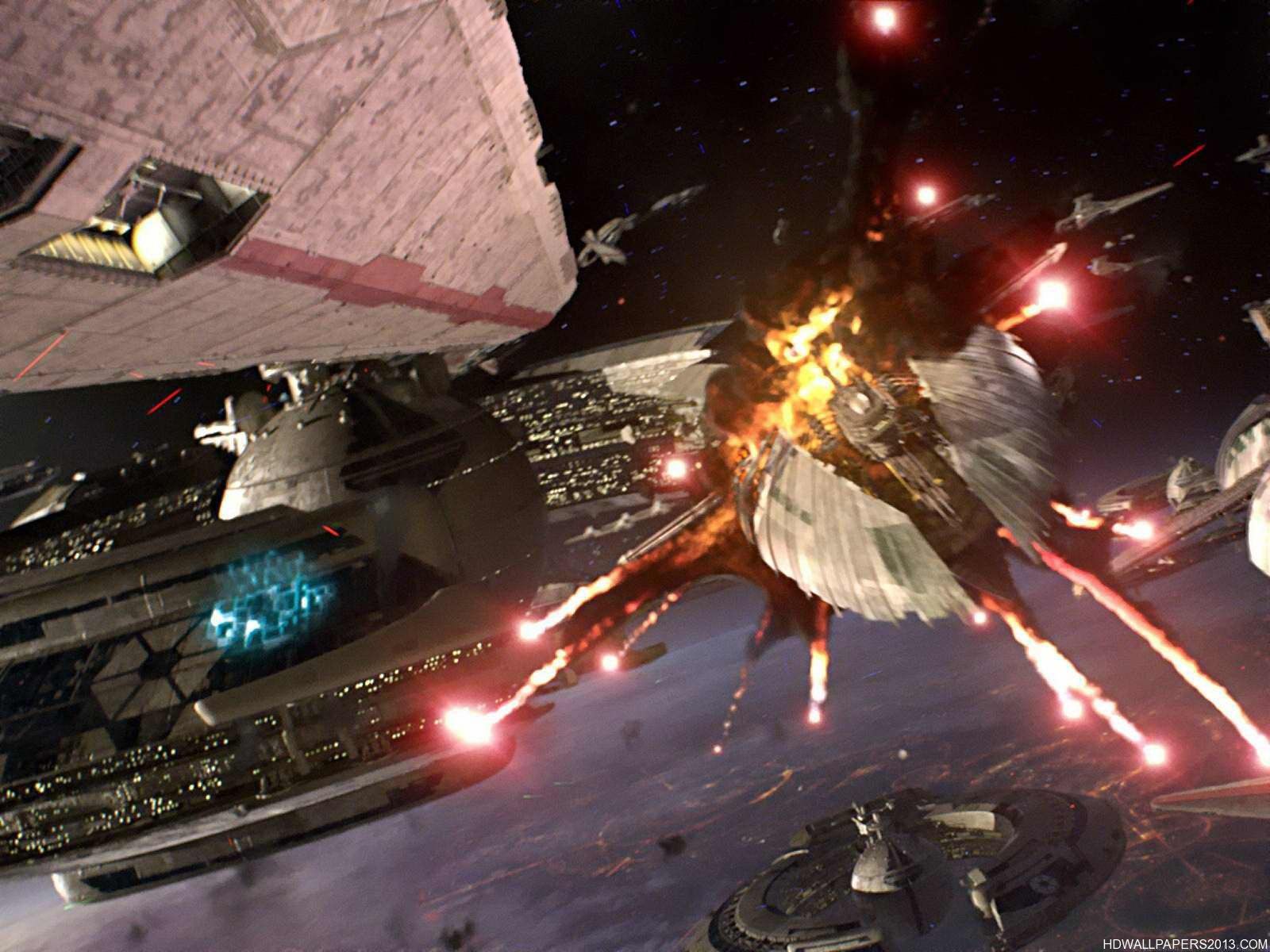 Battle Over Coruscant Wars Revenge Of The Sith Kitchen Sink Wallpaper & Background Download
