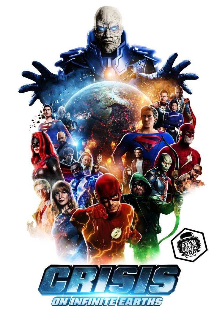 Crisis on Infinite Earths Final Poster by Bryanzap. Flash wallpaper, Infinite earths, Earth poster
