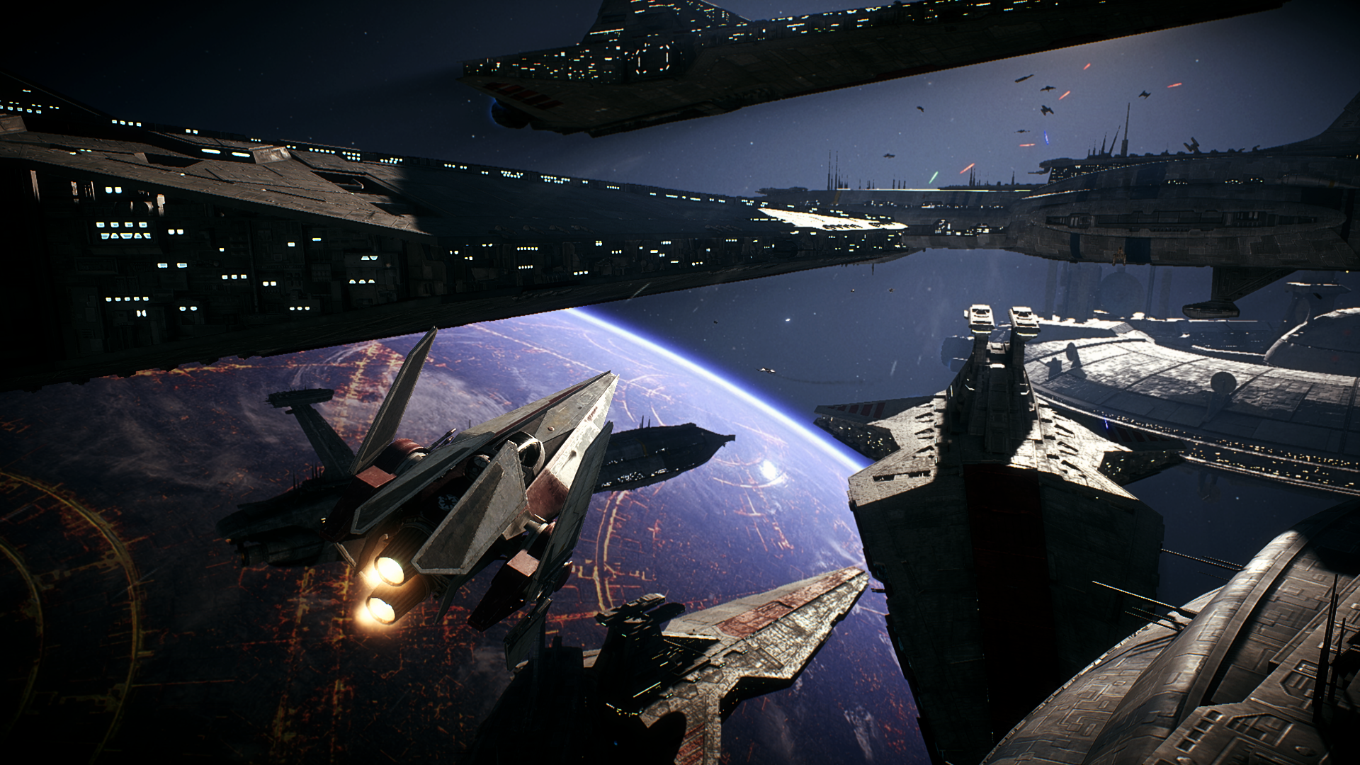 The Great Battle Over Coruscant