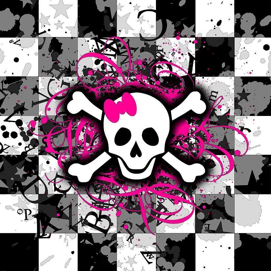 Girly Skull Wallpaper Free Girly Skull Background