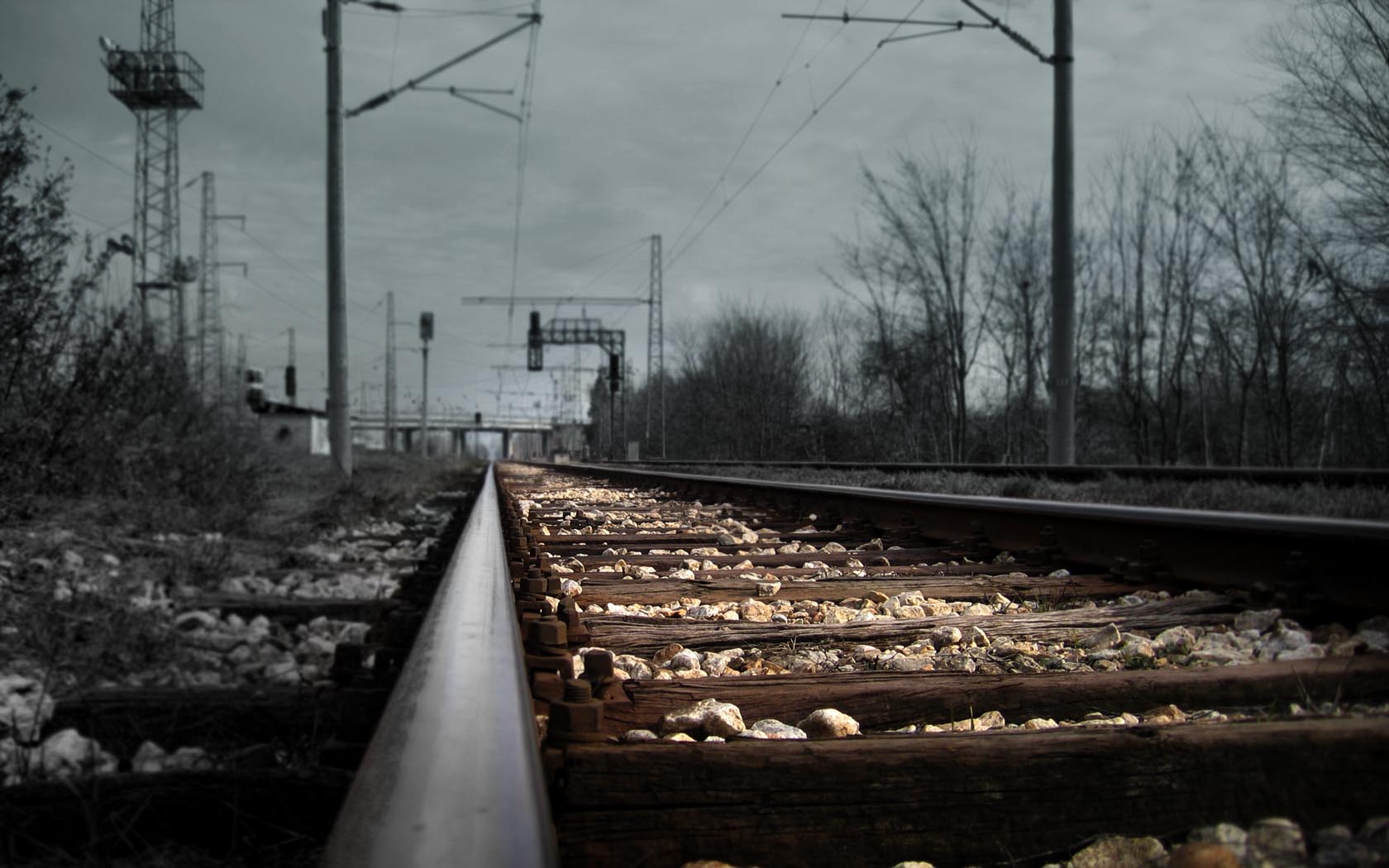 Railroad Tracks Wallpaperx1050