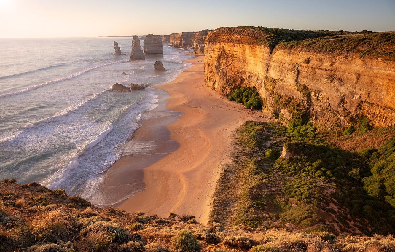 Wallpaper Victoria, Great Ocean Road, AUSTRALIA, 12 Apostles image for desktop, section пейзажи