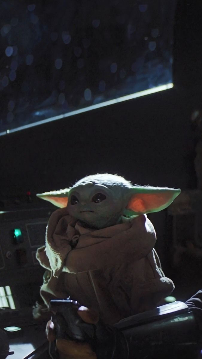 The Mandalorian Baby Yoda. Yoda Wallpaper, Star Wars Wallpaper, Star Wars Art