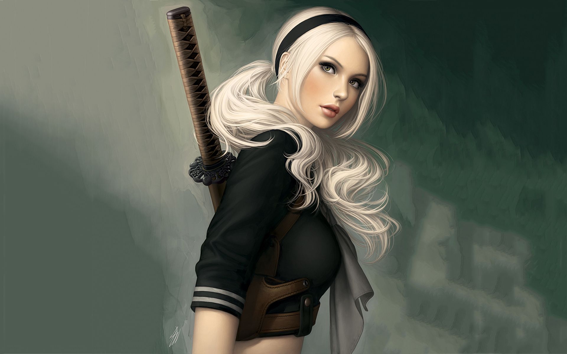 Blonde Girl Wallpaper