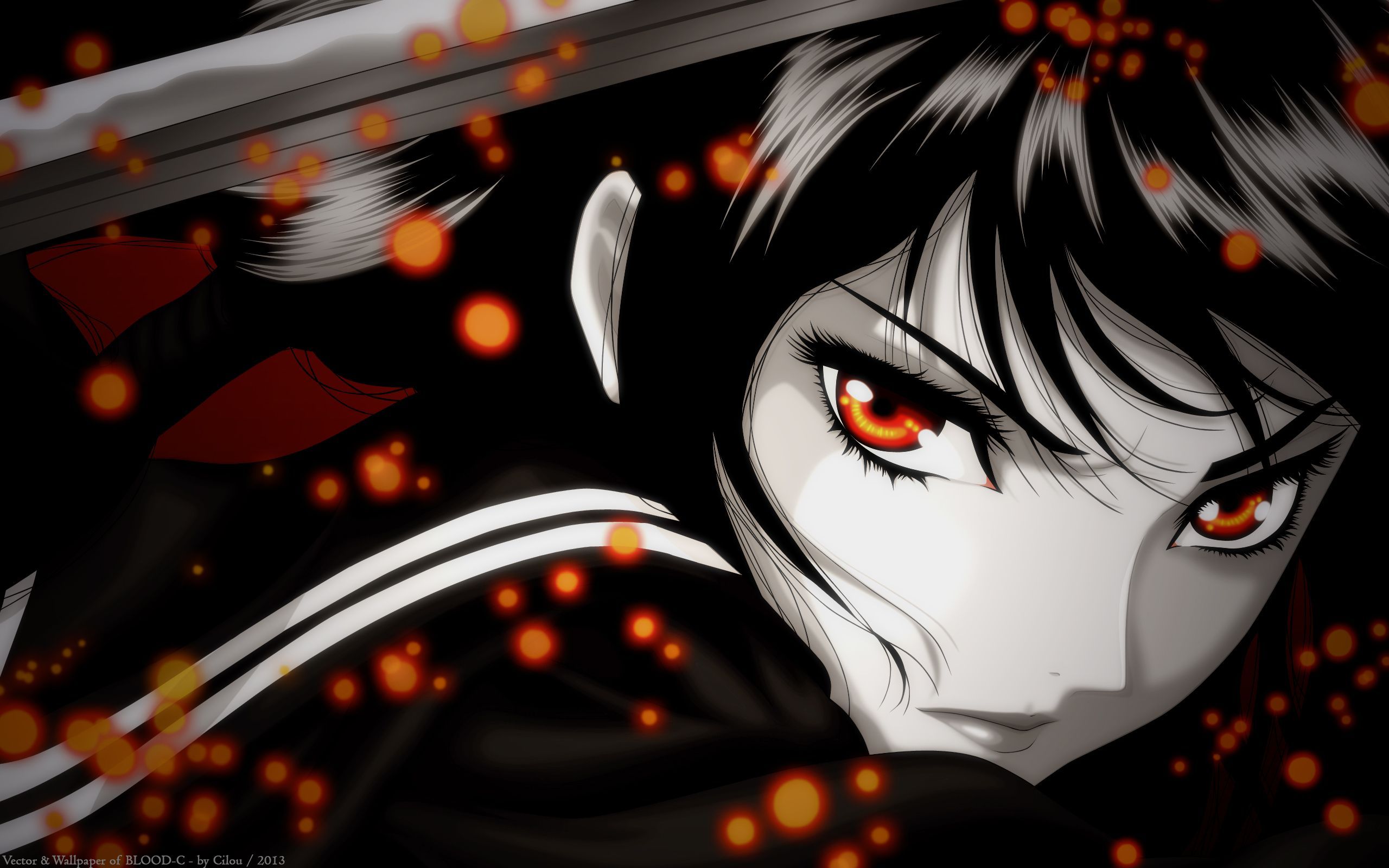 Wallpaper blood, anime, red eyes, asian, manga, light novel, Tokyo