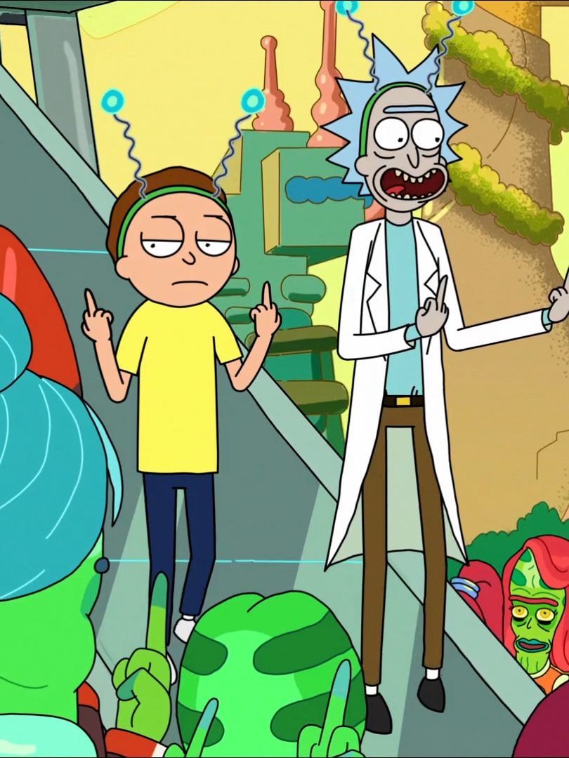 Download Rick And Morty Phone Louis Vuitton Wallpaper