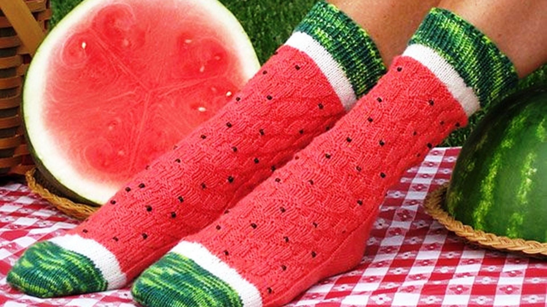 Water Melon Socks desktop PC and Mac wallpaper