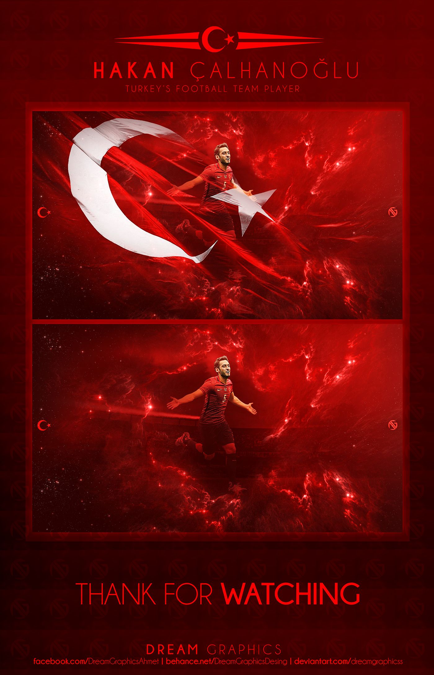 Hakan CALHANOGLU. Turkey Wallpaper Work