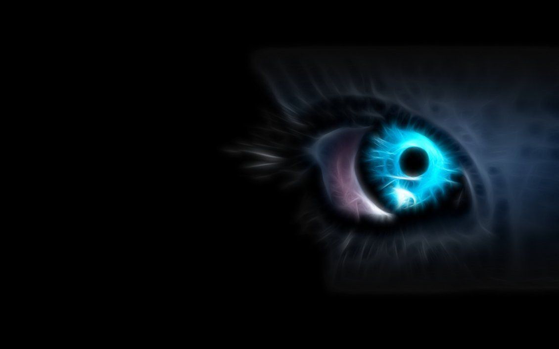 Wonderful blue cat eye dark wallpaper