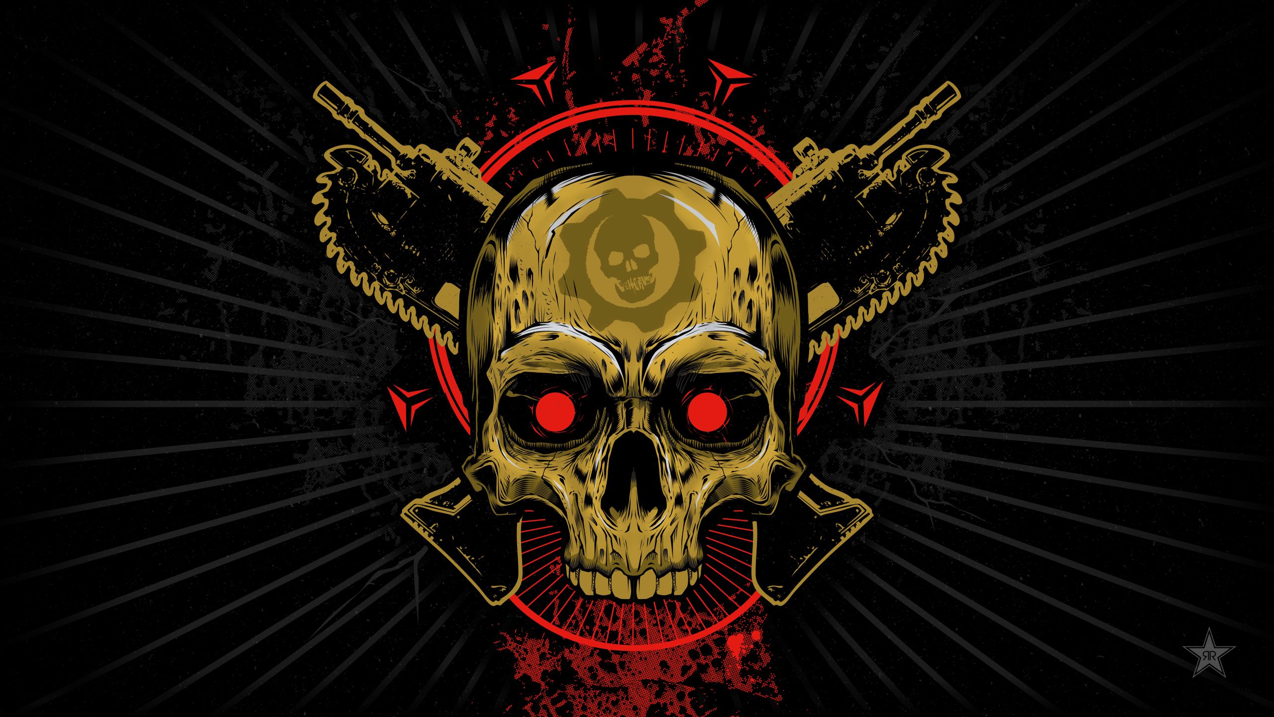 video games, Skull, Gears of War Wallpaper HD / Desktop and Mobile Background