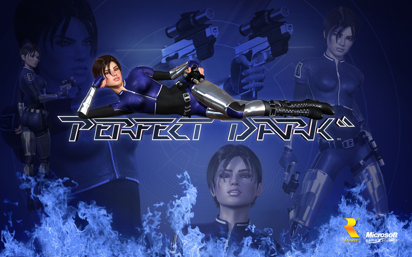 Official desktop wallpaper Dark (Perfect Dark Recon)
