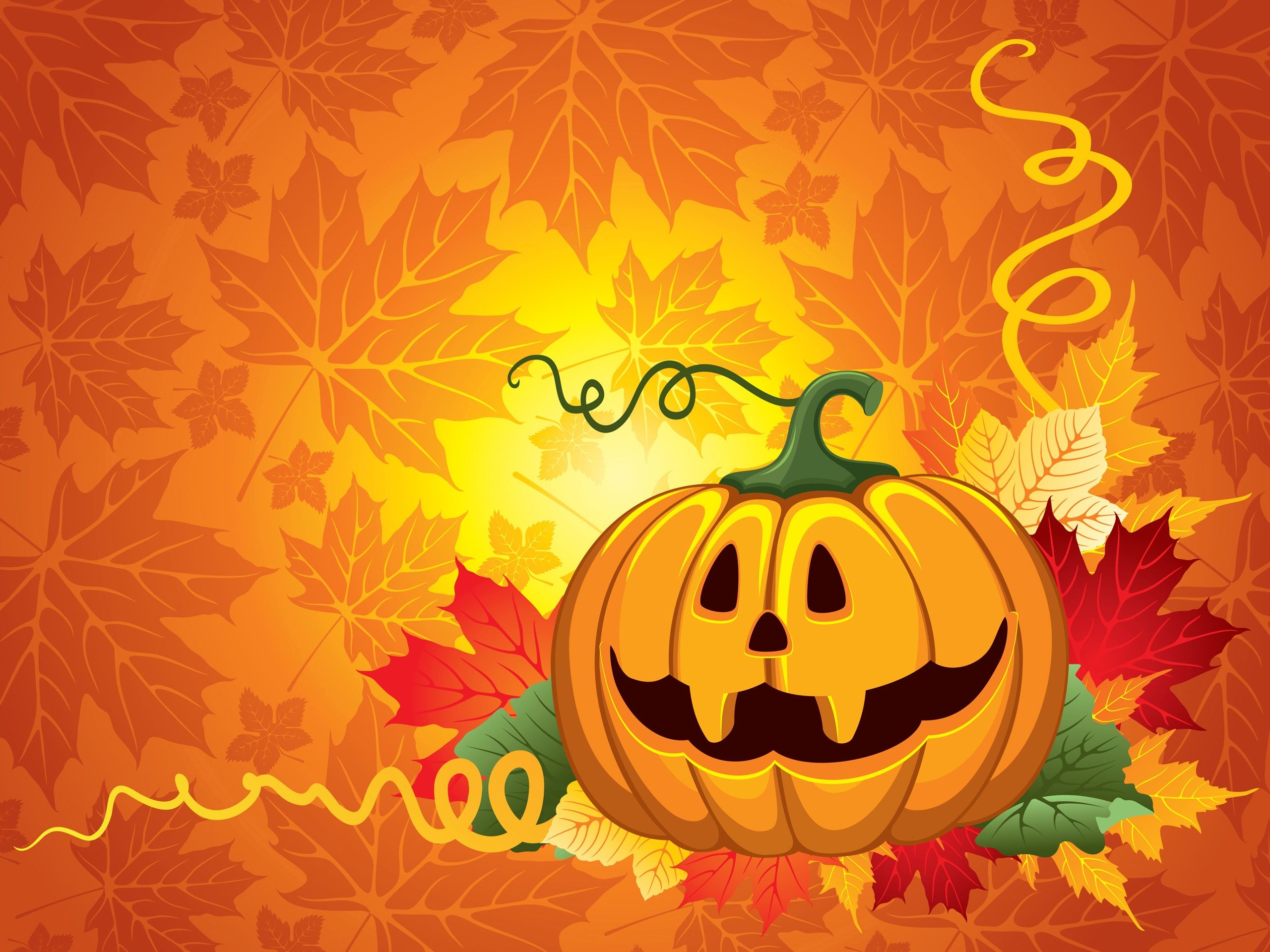 Wallpaper Halloween vector design 2560x1920 HD Picture, Image