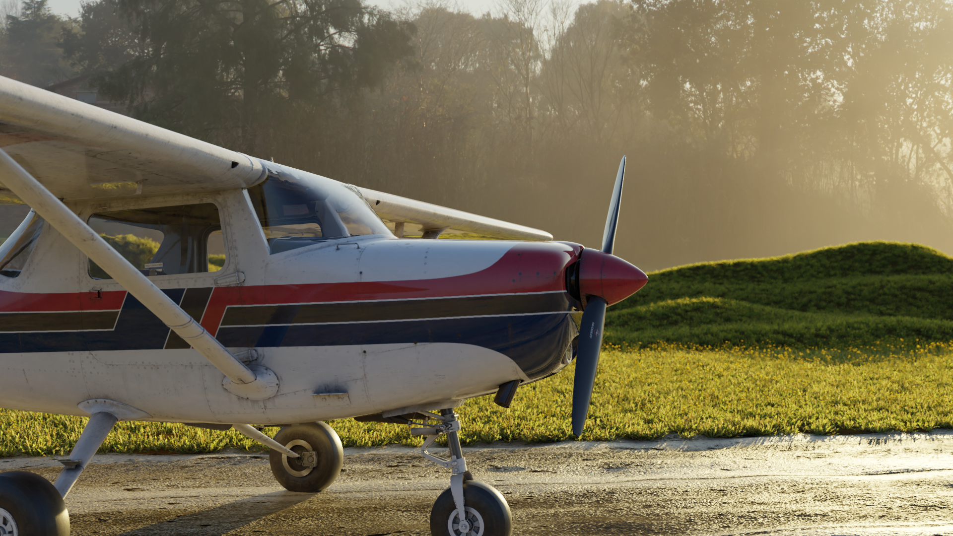 Cessna 152 in the morning