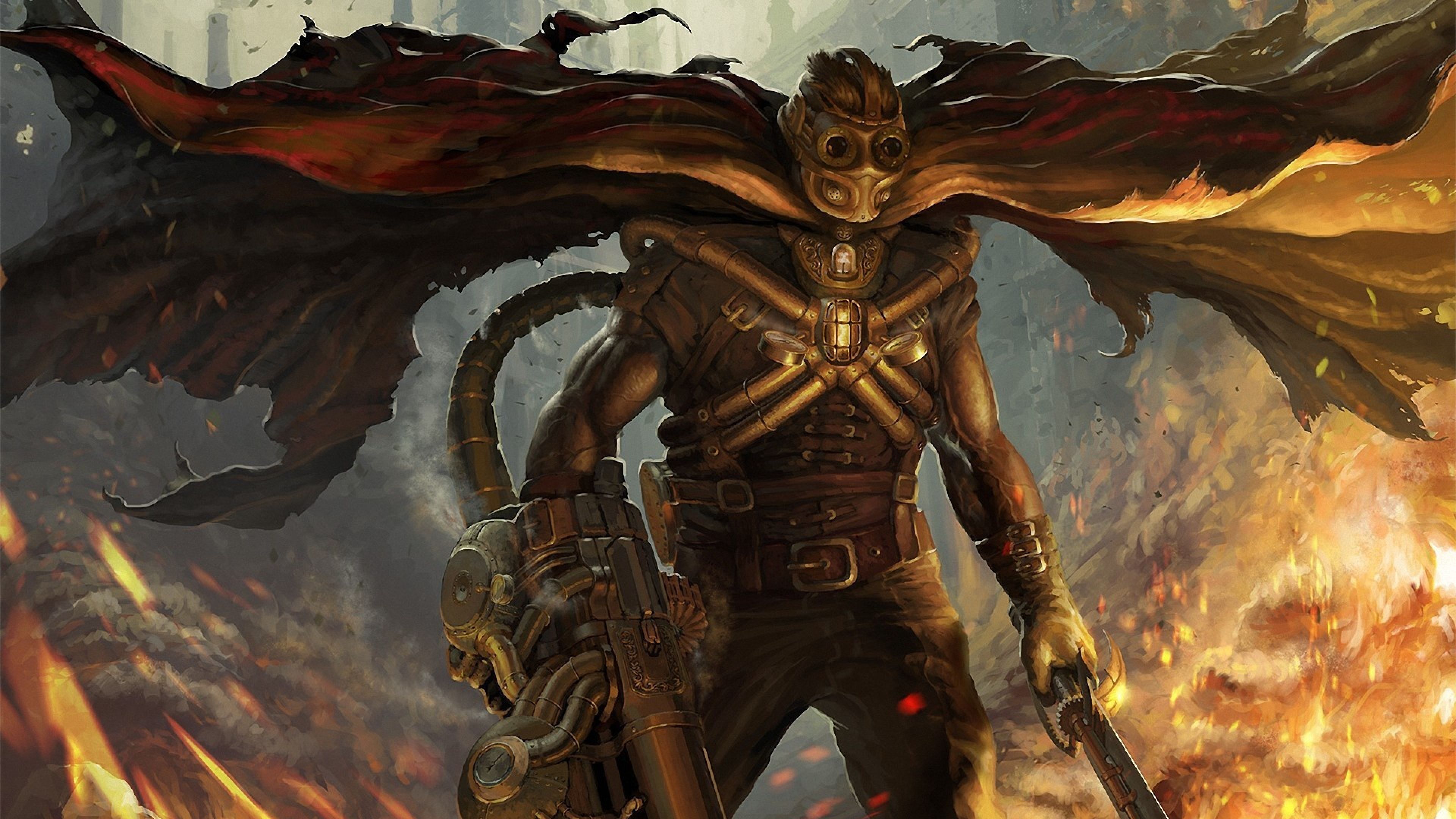 4K Ultra HD Steampunk Wallpaper HD, Desktop Background 3840x2160