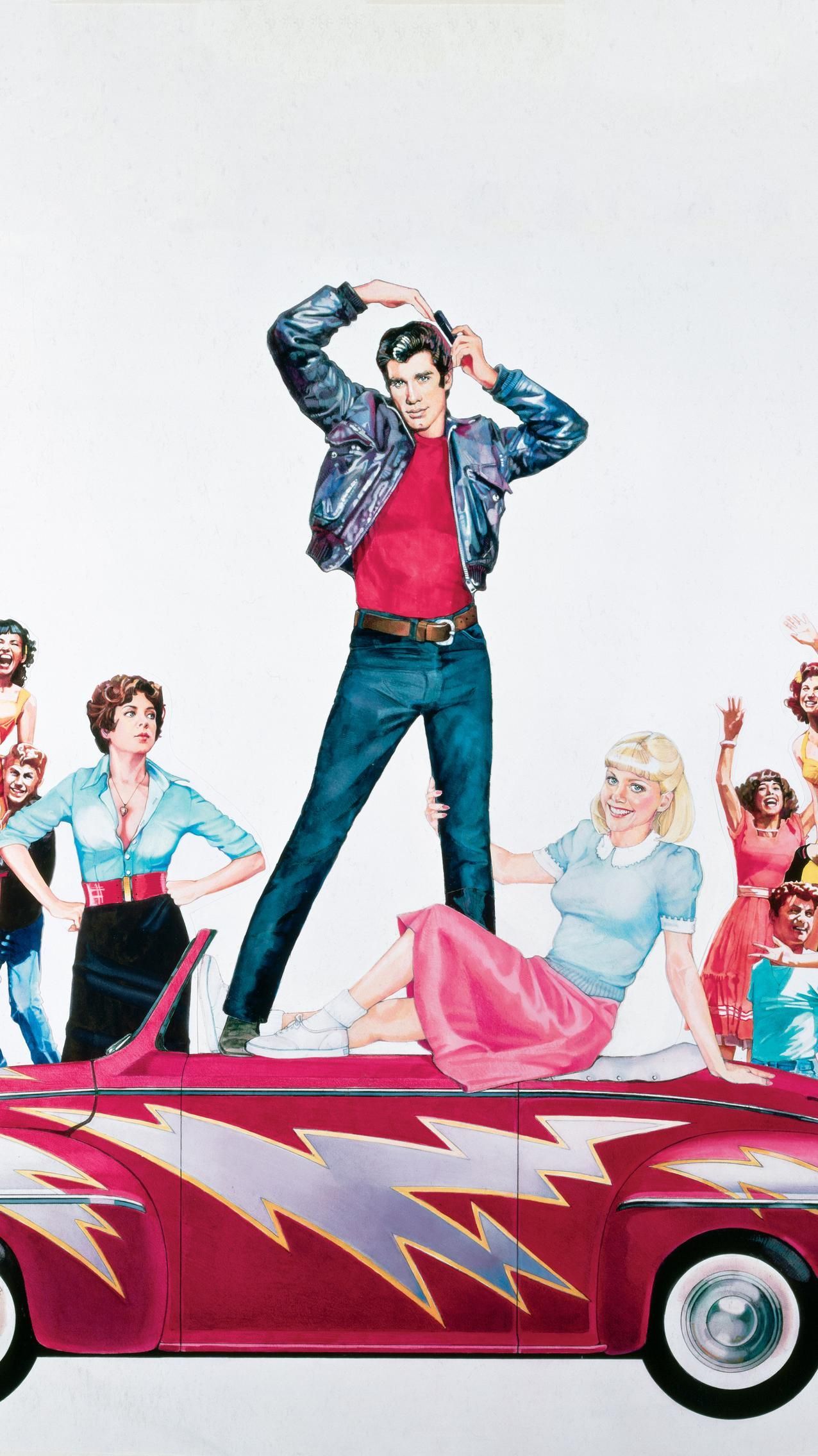 Grease Phone Wallpaper. Moviemania. Grease movie, Grease 1978, Grease musical