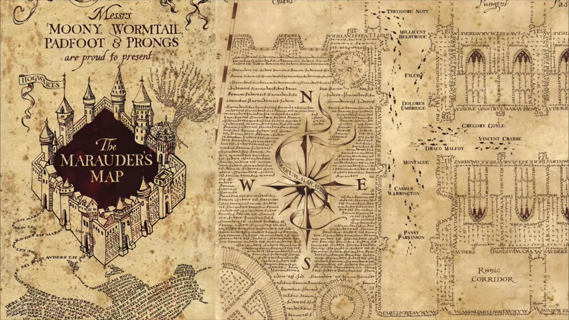 Marauder's Map Harry Potter Wallpaper Free Marauder's Map Harry Potter Background