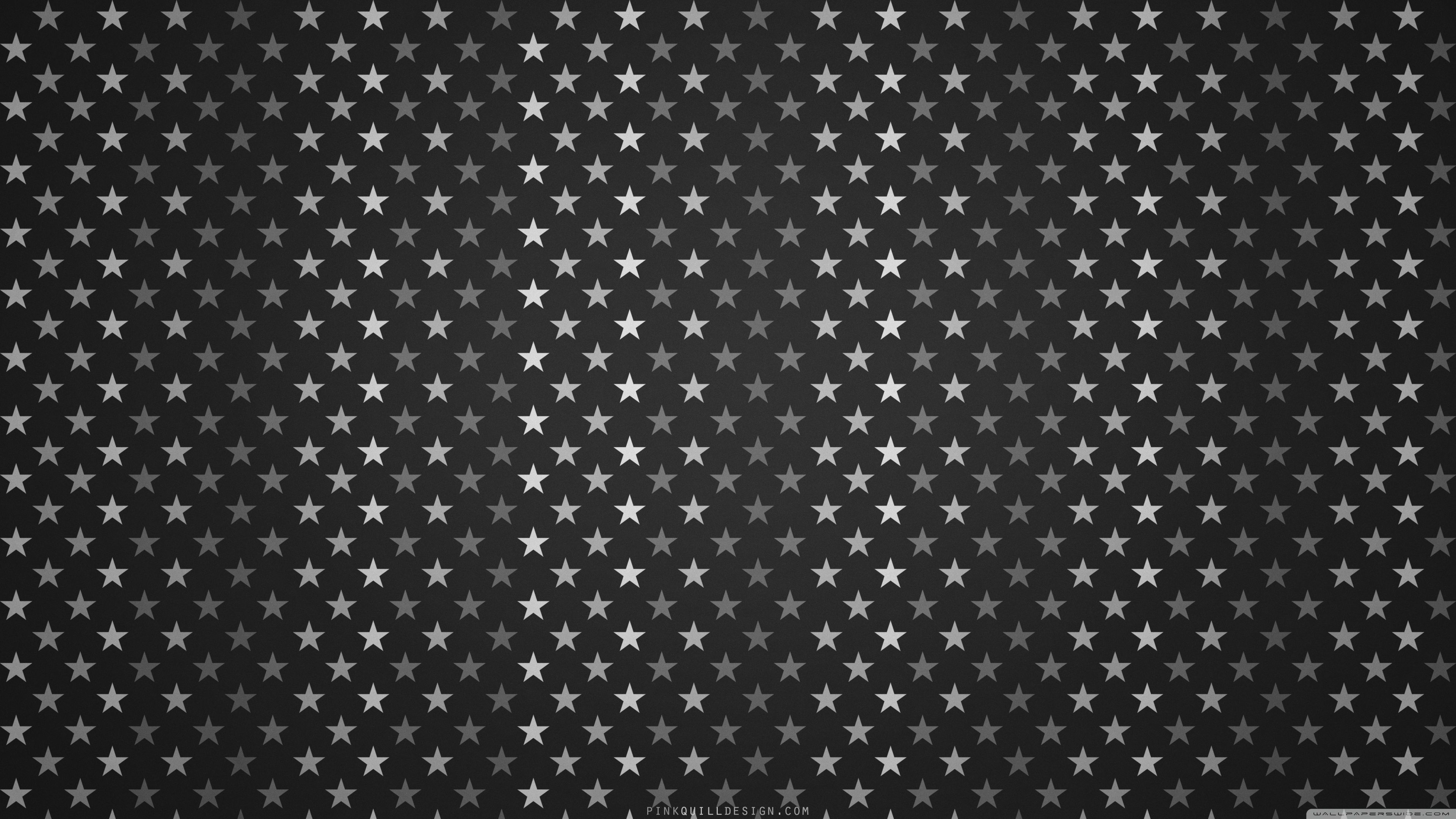 Stars Pattern Black And White Ultra HD Desktop Background Wallpaper for 4K UHD TV, Multi Display, Dual Monitor, Tablet