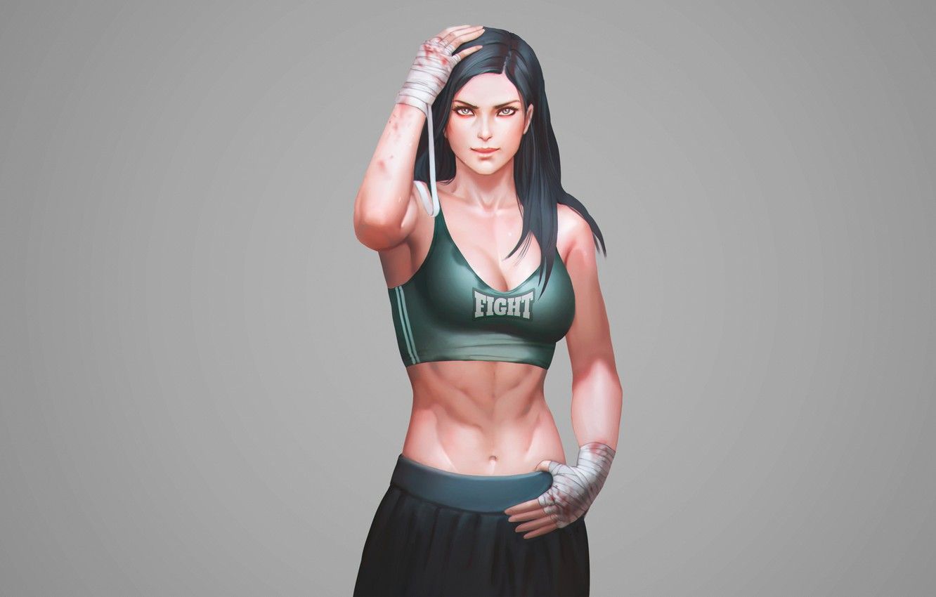 Wallpaper power, sport, Mike, sport, girl, muscle, Fighter image for desktop, section спорт