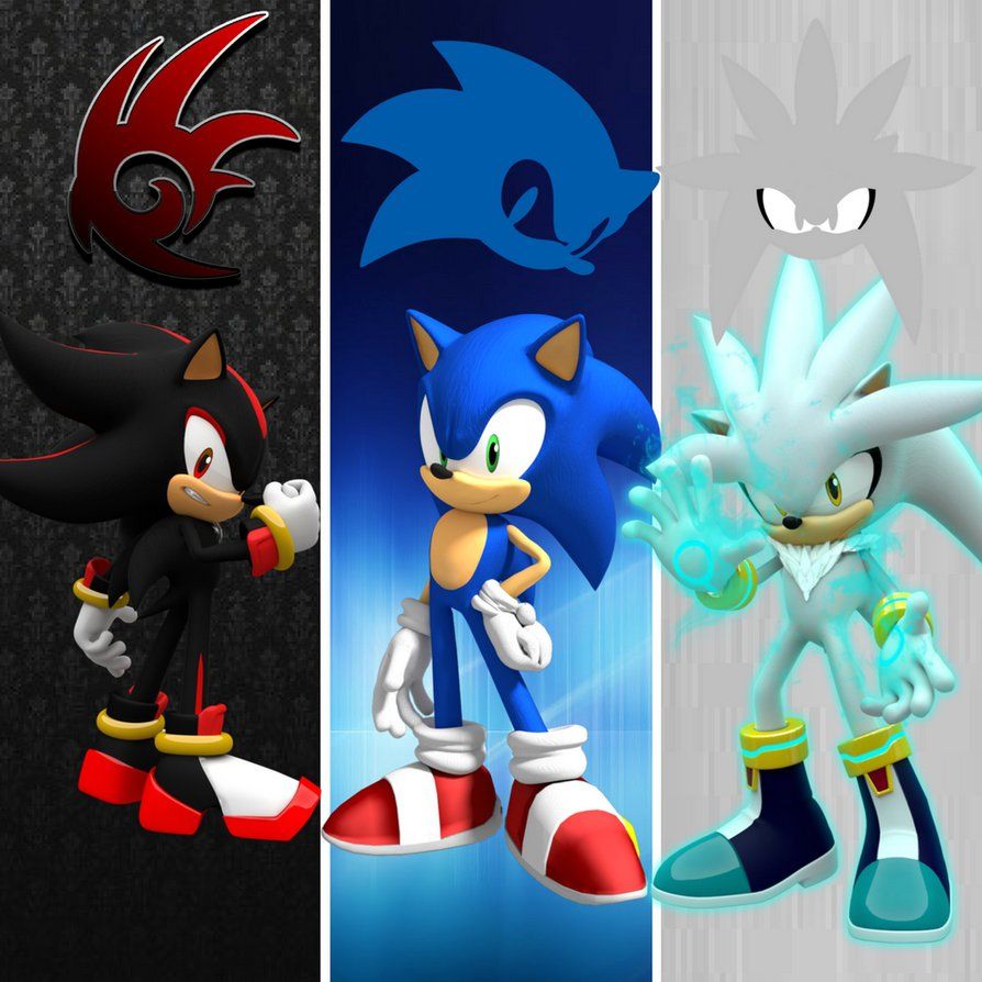 Sonic and Shadow Wallpaper. Sonic and shadow, Shadow the hedgehog, Silver the hedgehog wallpaper