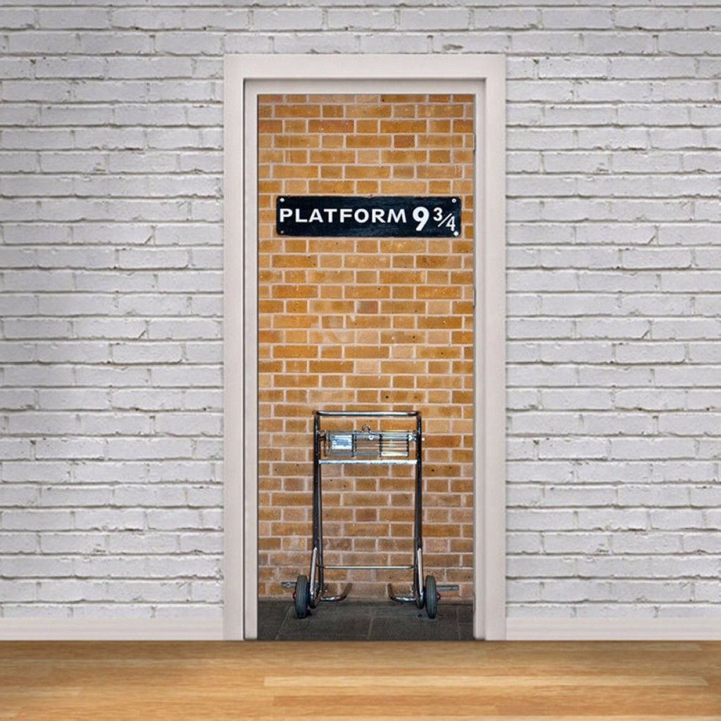 Wallpaper 3D Harry Potter Platform 9 3 4 Door Wall Sticker Art Self Adhesive Mural Decor Westyle Cheap Cheap