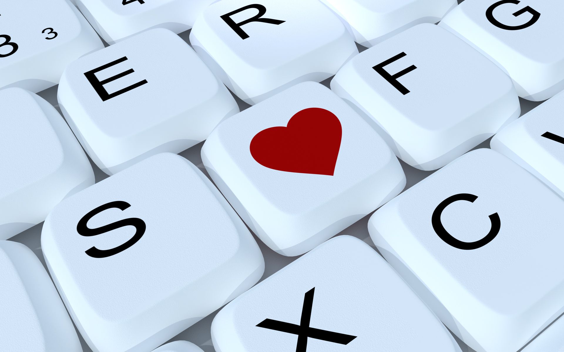 keyboard, Computer, Love, Heart Wallpaper HD / Desktop and Mobile Background