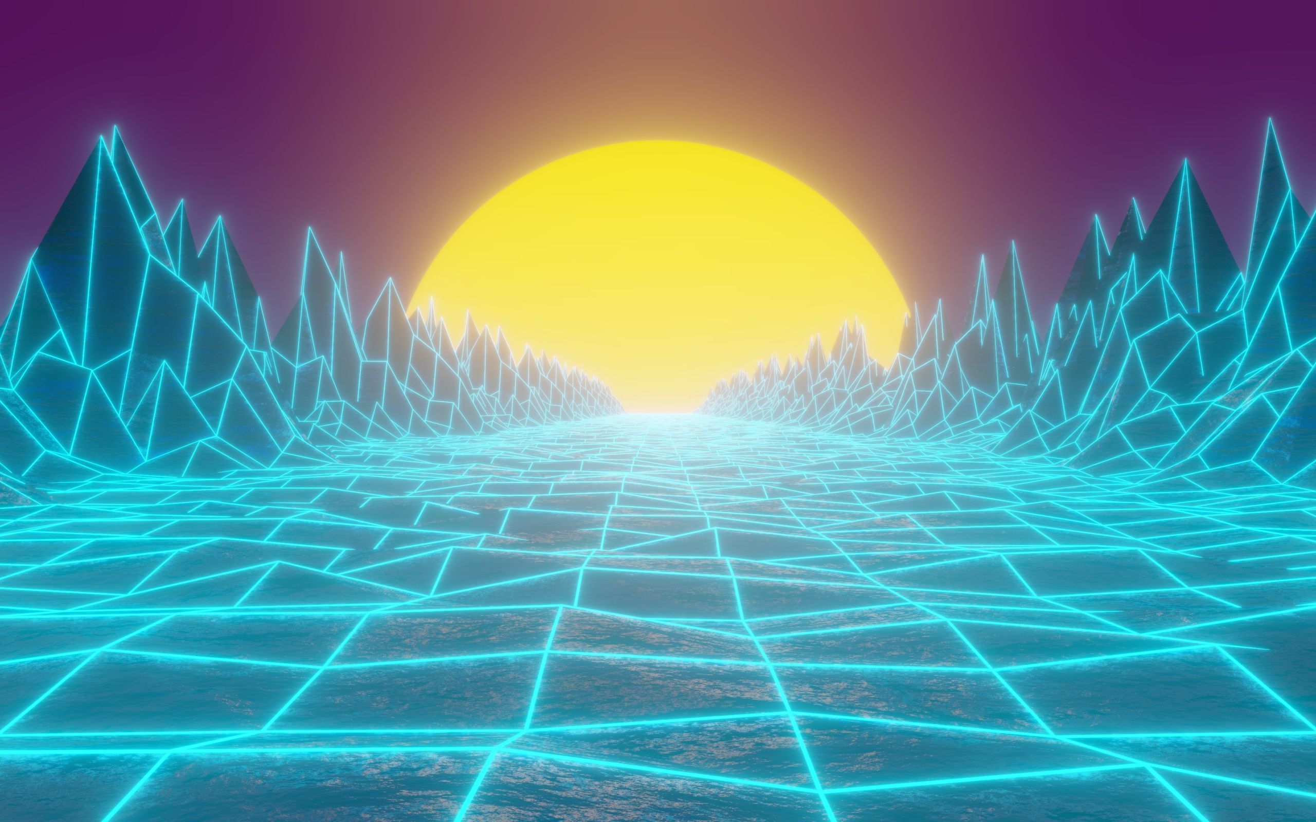 Synthwave Desktop Wallpaper