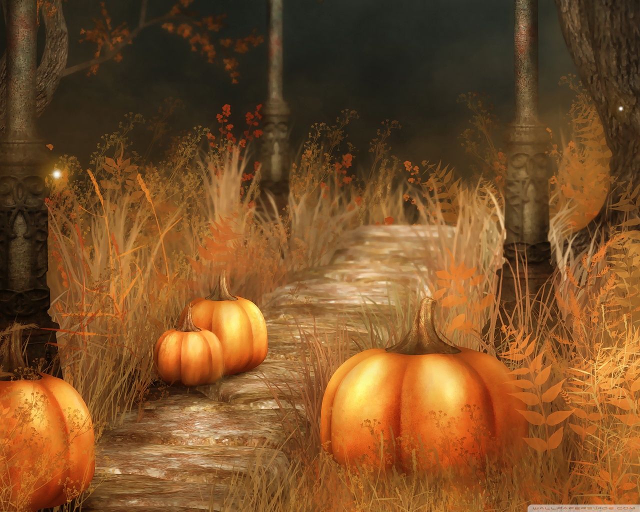 Pumpkins Halloween Ultra HD Desktop Background Wallpaper for: Multi Display, Dual Monitor, Tablet