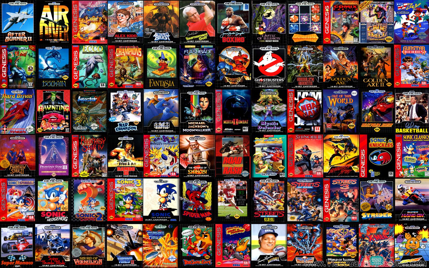 Video Game Collage Wallpaper