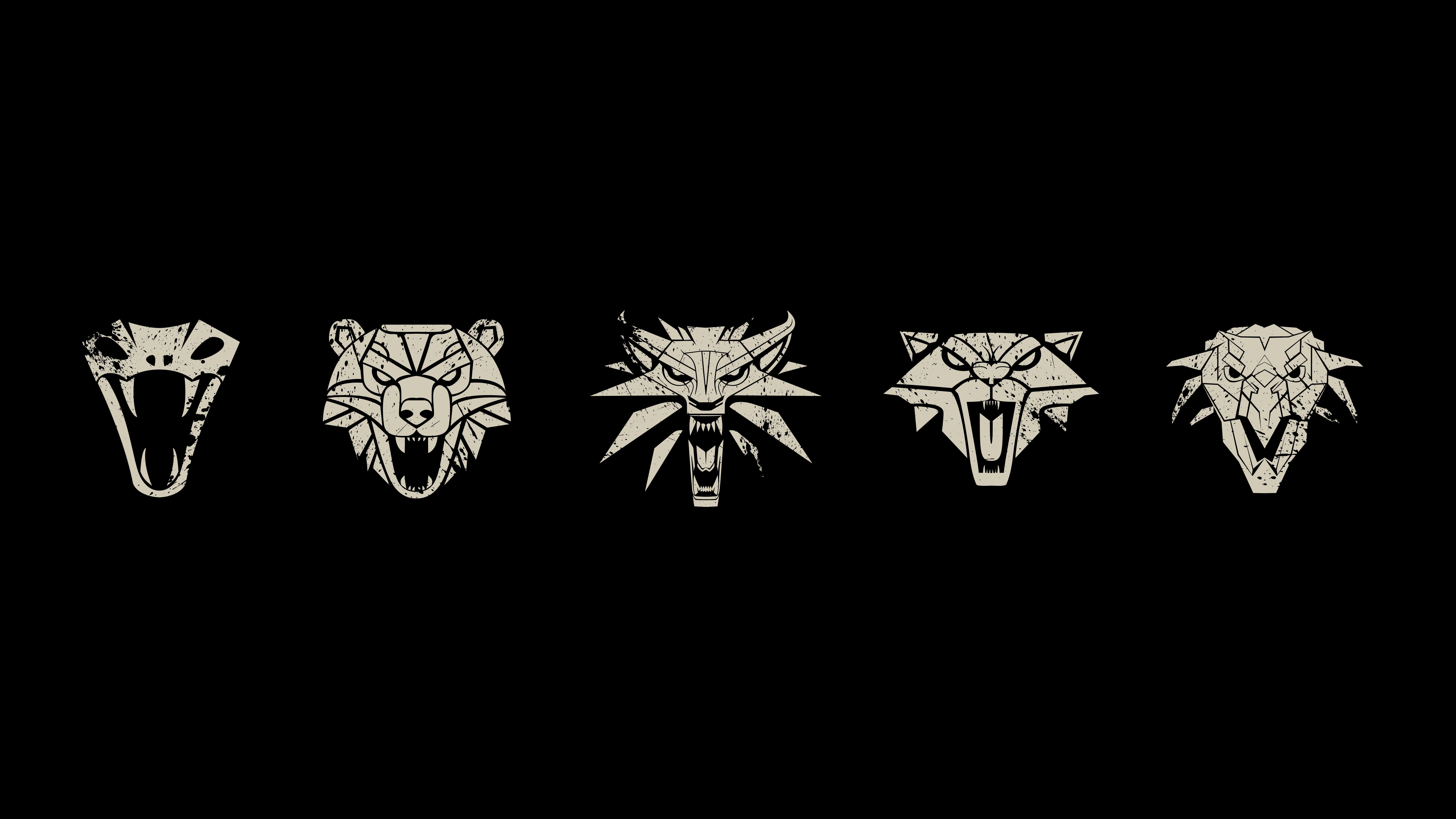 A witcher themed minimalist skin