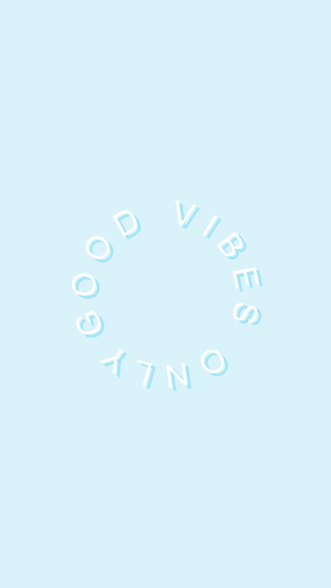 Good Vibes Blue Aesthetic Wallpaper Laptop