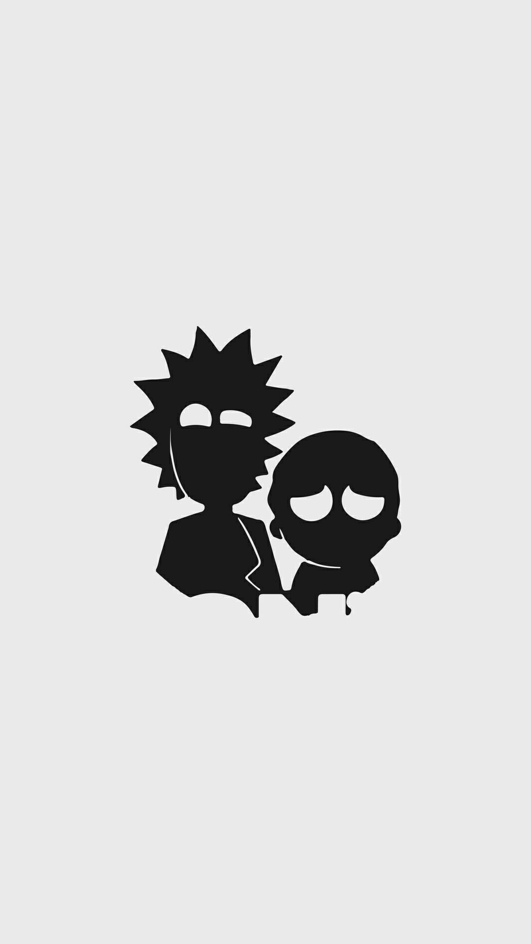 Rick And Morty Wallpaper Black And Grey Best Wallpaper Image In 2019. Rick and morty drawing, Rick and morty tattoo, Rick and morty poster