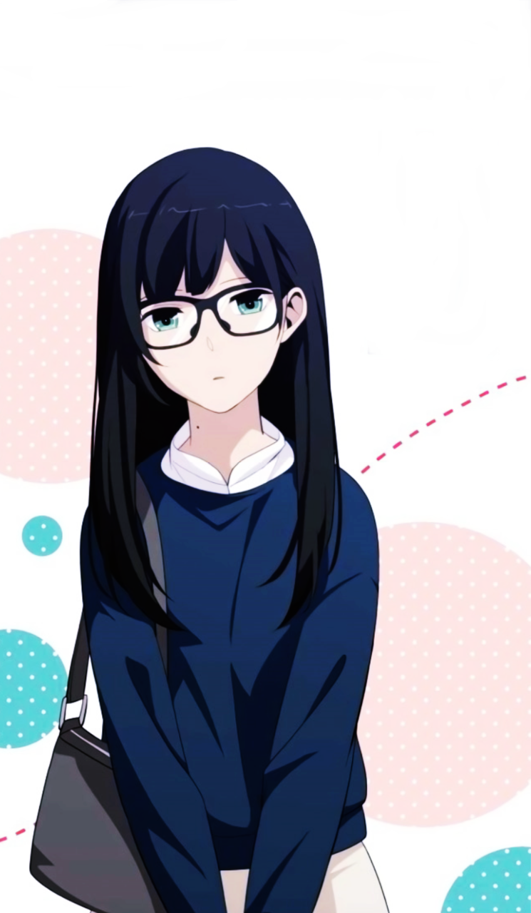 image about Anime Boy & Girl With Glasses. See more about anime, anime girl and glasses