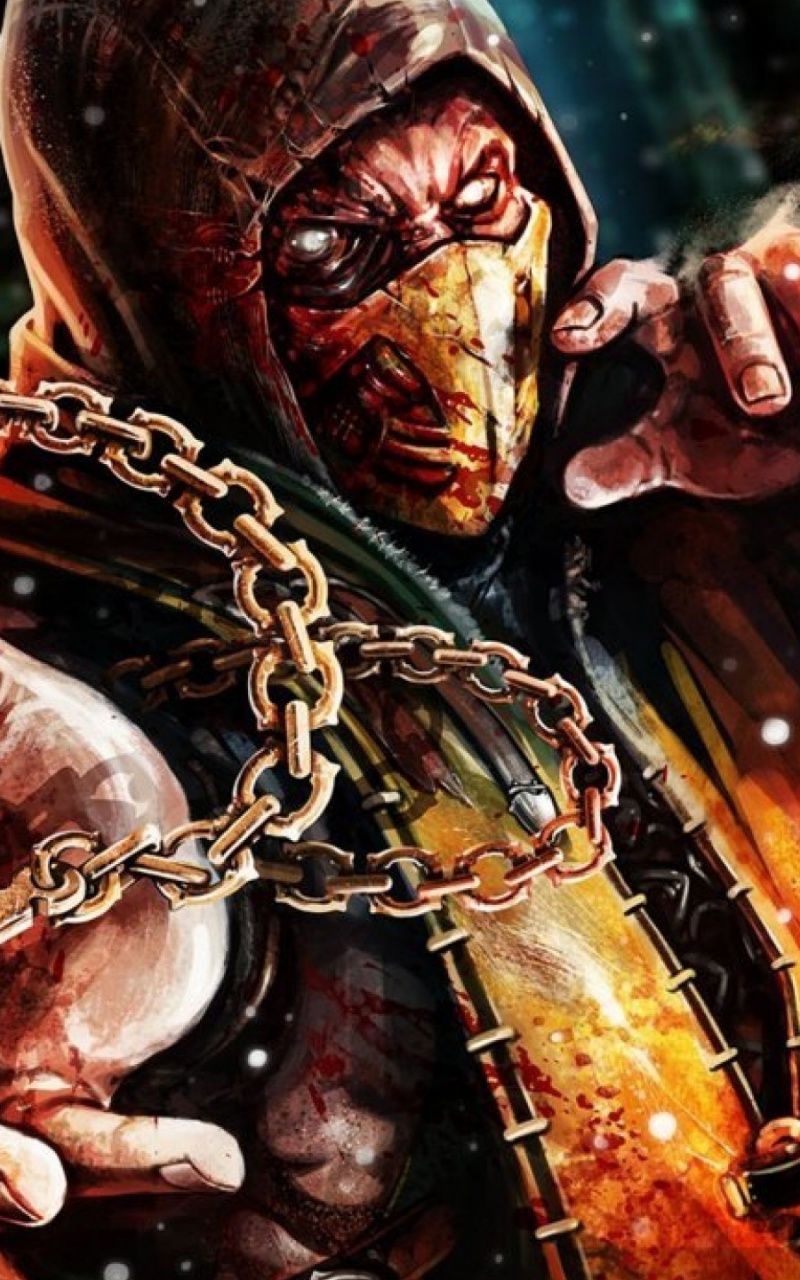 Scorpion Mortal Kombat X Nexus 7 wallpaper