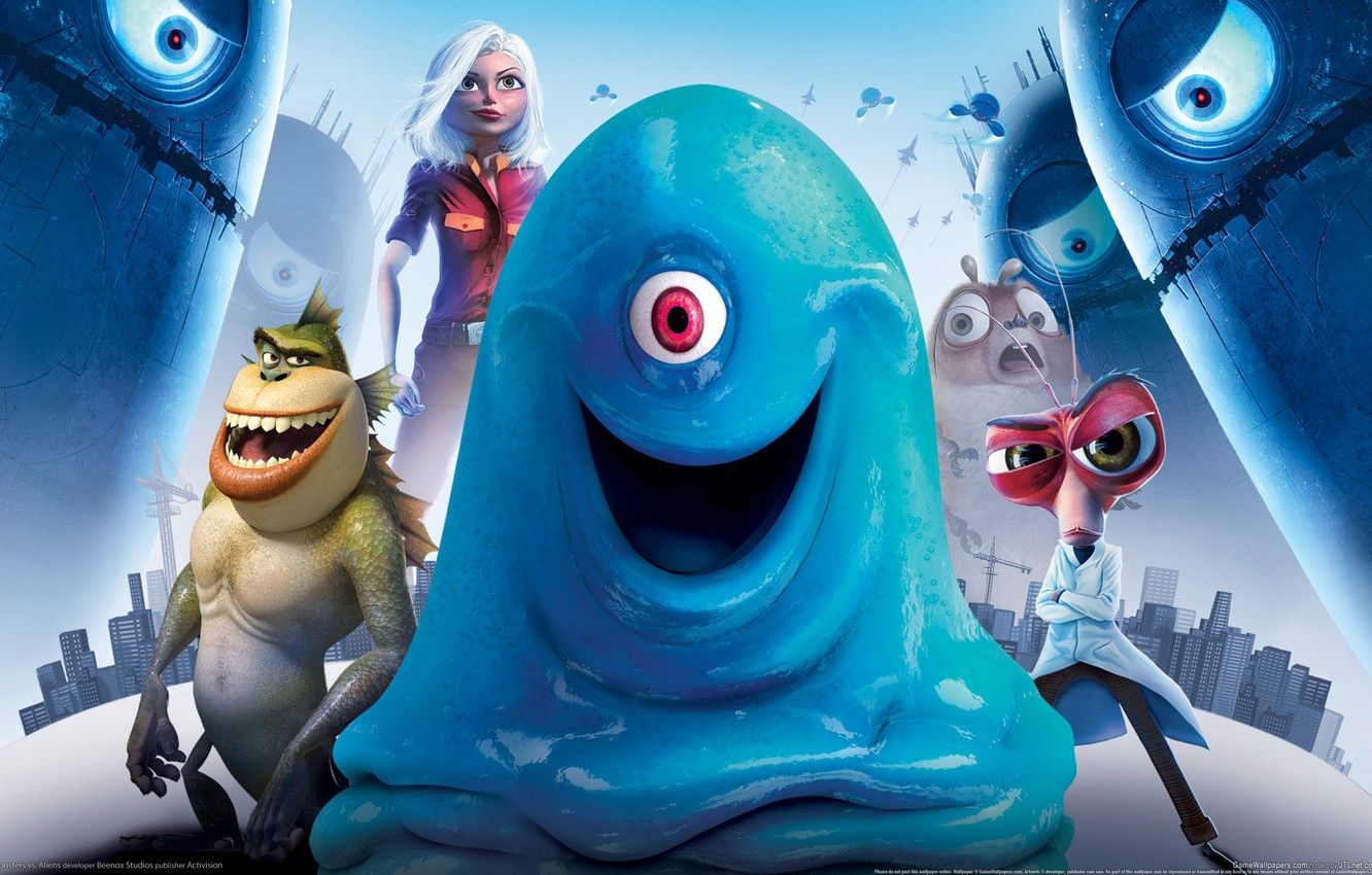 Wallpaper Monsters vs aliens, Monsters vs. Aliens image for desktop, section фильмы