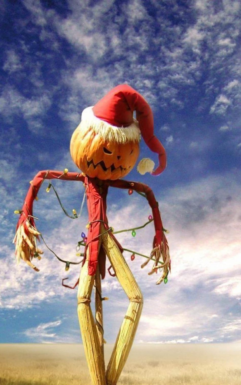 Halloween Holiday Scarecrow 4K Ultra HD Mobile Wallpaper