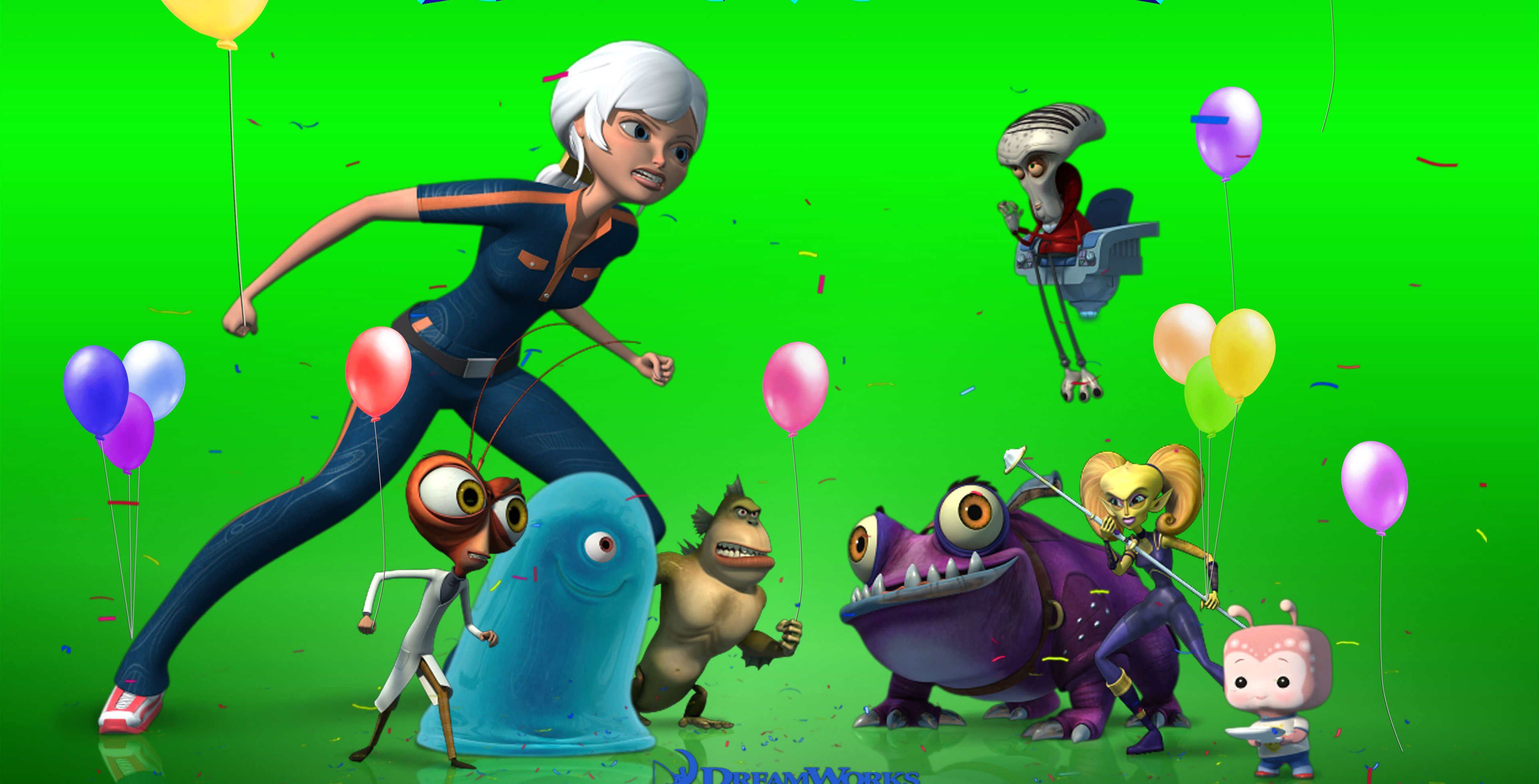 MONSTERS VS ALIENS Cartoon Animation Sci Fi Monsters Aliens Monster Alien Film Movie (49) Wallpaperx1963