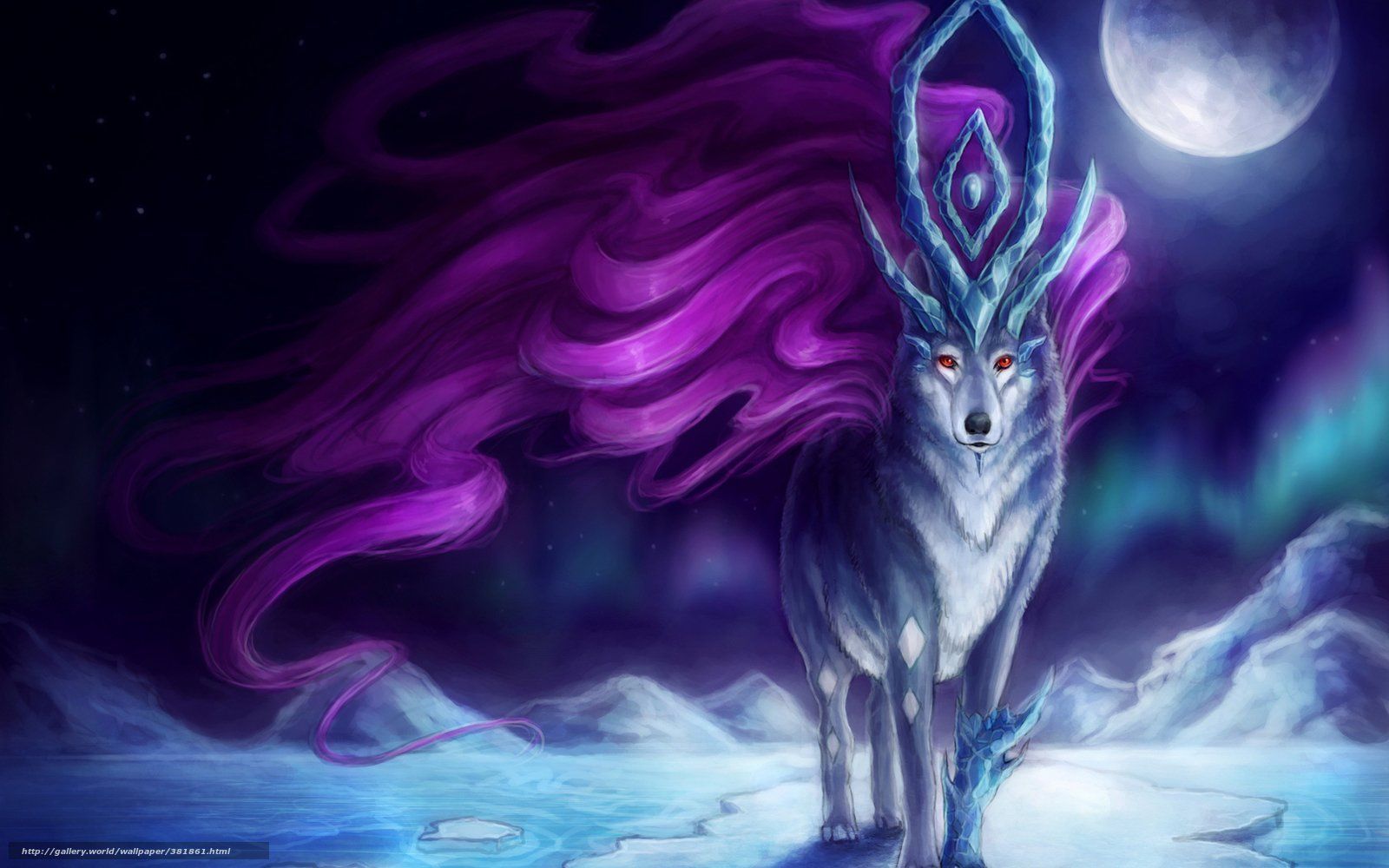 Free download Download wallpaper Art wolf magic Fantasy desktop wallpaper in [1600x1000] for your Desktop, Mobile & Tablet. Explore Ice Wolf Wallpaper. Fire and Ice Wallpaper, Fire and Ice Wolf Wallpaper