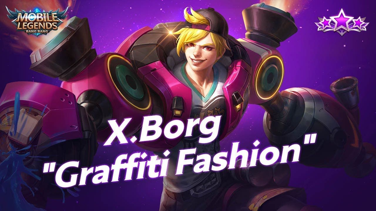 June Starlight Membership. X.Borg New Skin Graffiti Fashion. Mobile Legends: Bang Bang