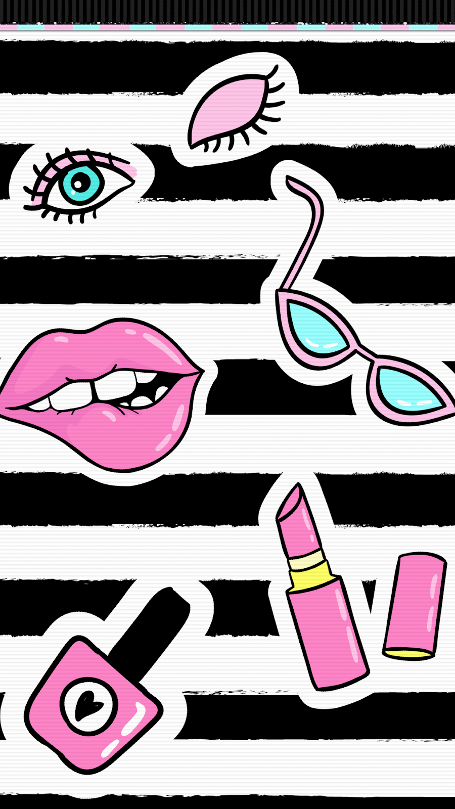 Pink Lips Wallpaper